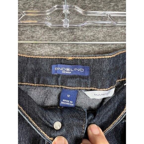 Bandolino Mandie High Rise Dark Wash Size 12 Straight Leg Classic Fit Jeans NEW - Picture 3 of 6